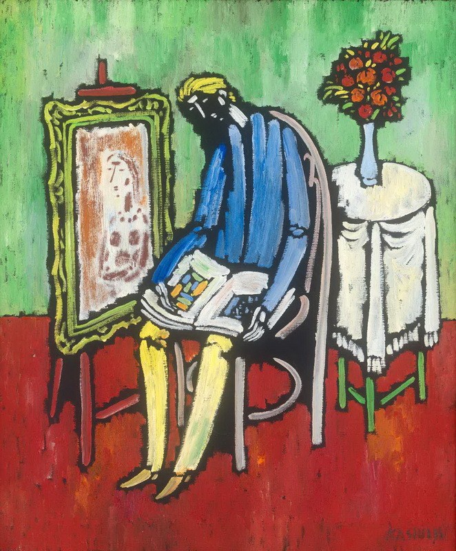 V. Kasiulis. A painter thinks. 20 century, the fifties.