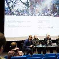 Spaudos konferencijos akimirka...