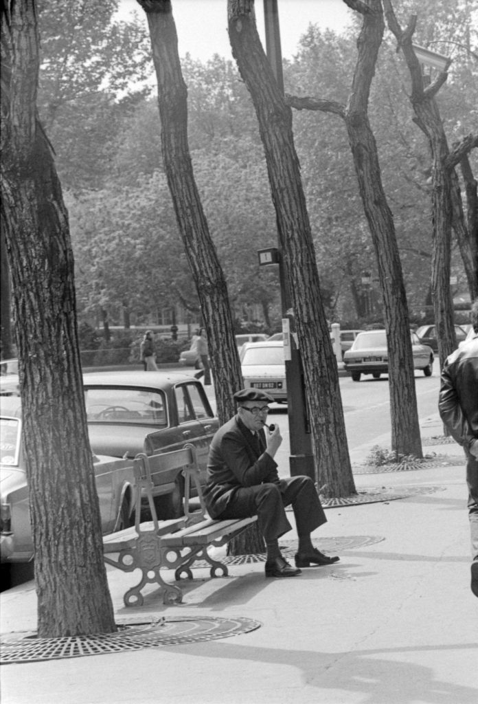 Juozas Budraitis. Sen Mišelio bulvaras, šalia Liuksemburgo sodo. Paryžius, 1979