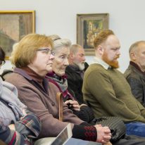 Spaudos konferencijos akimirka...