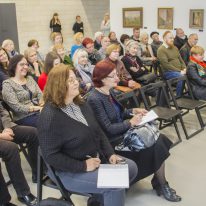 Spaudos konferencijos akimirka...